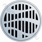 ACO fürdőszobai padlóösszefolyó ERDŐ mintás kerek design rács - 1 db