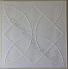 Álmennyezet polisztirolból Venus mintás 50x50cm préselt hungarocell 2m2 - Fehér / 1 csomag