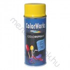 Motip Colorworks spray akrilfesték, színes magasfényű aerozol - Arany sárga  RAL 1004 / 0.4 liter