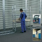 Krause Corda összecsukható csuklós szerelőállvány 4.85m munkamagasságú, járólapja 1.5x052m - 1 db