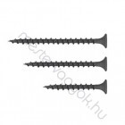 Gipszkarton csavar ritka famenetű 3,5mm átmérővel PH süllyesztett fejjel, foszfátozott - 3.5x 35 mm