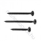 Gipszkarton csavar sűrű fémmenetű 3,5mm átmérővel PH süllyesztett fejjel, foszfátozott - 3.5x 25 mm