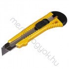 Kés műanyagház fémkivezetés 18mm-es törhető pengével, vastagított markolattal - 1 db