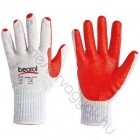 Munkavédelmi Redwig kesztyű 3241, kopásálló polieszter-latex mártott tenyérrel gmírozott mandzsettával - 10 -es XL méret