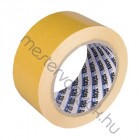 Kétoldalas ragasztószalag szövet erősítéssel extra ragasztóerővel 50mm széles, visszaszedhető - 25 m hosszú