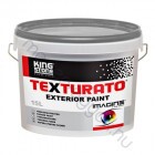 KingStone Exterior Texturato paint homlokzatfesték, kültéri falfesték - Fehér / 15 liter