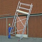 Krause Corda szerelőállvány 5m munkamagasságig 1.5x0.52m-es járólappal, 2db 15 fokos létraelemmel - 1 db