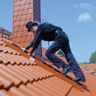 Krause kéményseprő alumínium létra - Barna RAL 8014 / 1x 7 fokos