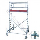 Krause Stabilo 100-as alumínium gurulóállvány, 2.50x0.75m állványmérettel, kerékszettel - 4.4 m munkamagasság