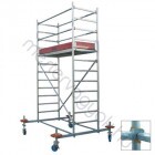 Krause Stabilo 10-es alumínium gurulóállvány, 2.00x0.75m állványmérettel, kerékszettel - 3 m munkamagasság