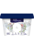 Polifarbe Platinum egyrétegű beltéri színes diszperziós falfesték - F10 Fehér / 2.5 liter