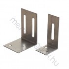 Profilrögzítő L saroklemez, gipszkarton UA ajtó merevítő profilhoz - 75 mm széles