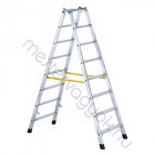 Zarges Nova B Z300 Kétoldalon járható Lépcsőfokos állólétra peremezett rögzítésű létrafokokkal, trapéz létraszárú lábakkal alumíniumból - 2x 3 fokos