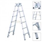 Zarges Coni B Z600 peremezett létrafokos kétoldalon járható alumínium állólétra - 2x 6 fokos