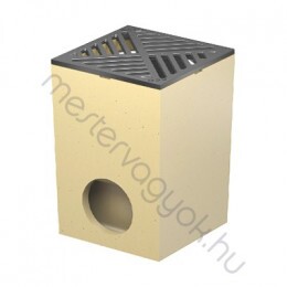 ACO SELF Udvari összefolyó 25x25cm öntöttvas ráccsal