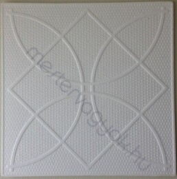 Álmennyezet polisztirolból Venus mintás 50x50cm préselt hungarocell 2m2 - Fehér