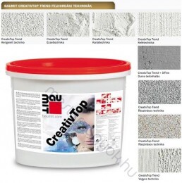 Baumit CreativTop Trend 3mm modellező vakolat kültéri és beltéri vakolt és hőszigetelt felületekre - Fehér
