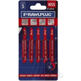 Dekopír fűrészlap 5db-os készlet fémhez 0,7-2,0mm-es vastagságig, finom fogazású, T rögzítéssel