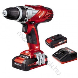 Einhell TE-CD 18 Li mit 2. Akku Akkus fúró-csavarozó +koffer +2db 1,5Ah 18V akkuval /4513687/