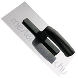 Acélsimító rozsdamentes glettvas műanyag nyéllel 28x12cm