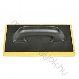 Fugázó simító szivacs műanyag nyéllel 3cm vastag sárga szivacs 14x28cm