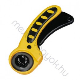 Körpengés papír és textilvágó kés 45mm-es kőr pengével pengevédő mechanikával