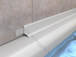 Kádszegély öntapadós műanyag profil 2,5m 23x23mm - Fehér