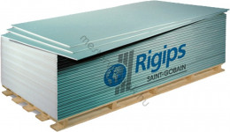 Rigips Impregnált gipszkarton építőlemez RBI 1200x2000x12,5mm