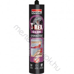 Soudal T-REXlila Gyorskötésű szerelőragasztó, szálerősített oldószeres folyékonyszög nagy tapadóerővel - Beige