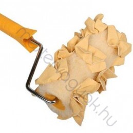 Struktúra festőhenger készlet bőr kockás masnis felület 18cm széles teddy fej és nyél