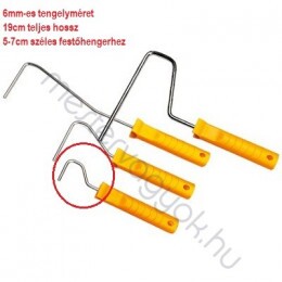 Festőhengernyél  5cm széles radiátorteddyhez, 6mmx19cm hosszú