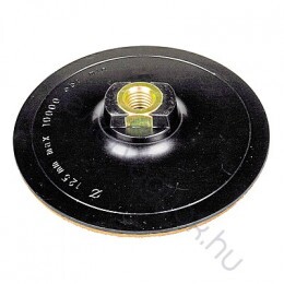 Tépőzáras gumitányér tárcsa sarokcsiszolóhoz vékony gumis 125mm-es, tépőzáras csiszolókhoz