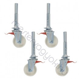 Zarges Kerékszett 150mm 4db/csomag Állítható fékezhető állványkerék