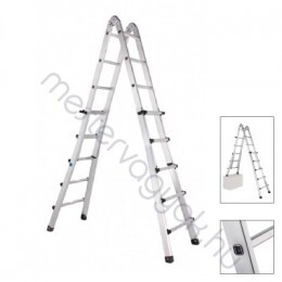 Zarges Variotec V Z300 peremezett létrafokos négyrészes teleszkópos többcélú alumínium létra