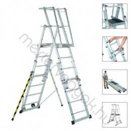 Zarges ZAP Telemaster S peremezett teleszkópos 665x440mm dobogó  5 fokos (nincs kitámasztó)