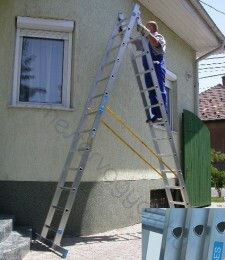 Zarges Combimaster DX Z200 2 részes Delta fokos Többcélú alumínium létra