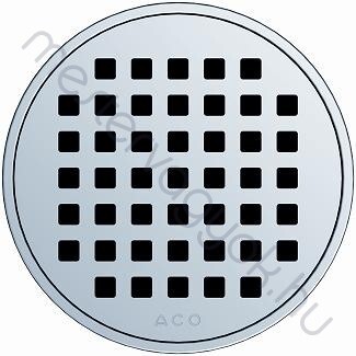 ACO fürdőszobai padlóösszefolyó SZITA mintás kerek design rács - 1 db