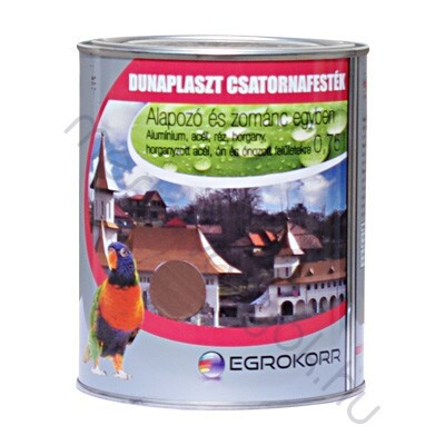 Dunaplaszt csatornafesték, horgany és alumínium felületekre - Ezüst / 0.75 liter