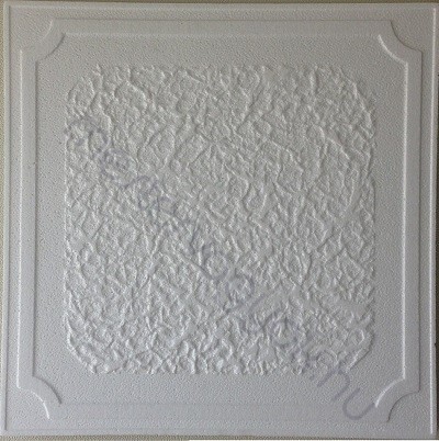 Álmennyezet polisztirolból Norma minta 50x50cm préselt hungarocell 2m2 - Fehér / 1 csomag