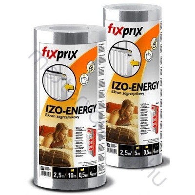 Hőtükör Thermostop 5x0.5m 3mm vastag polisztirol alumínium fóliával - 1 tekercs