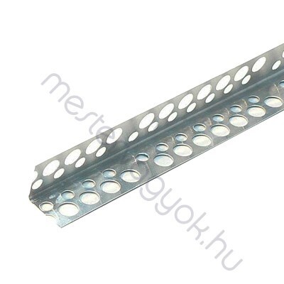 Élvédő alumíniumból 2,5m/db, szárazépítési élkiképzéshez - 1 db