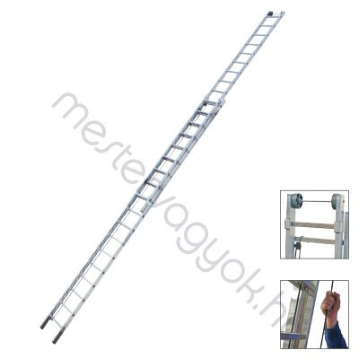 Krause Stabilo 2 részes alumínium húzóköteles létra - 2x 15 fokos