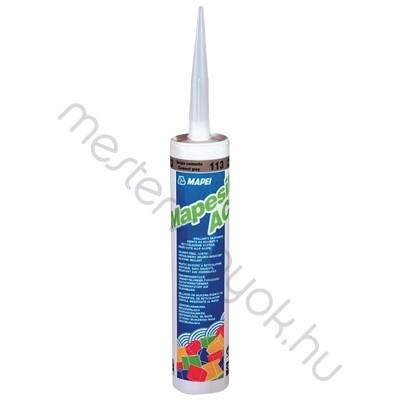 Mapei Mapesil AC szaniter szilikon tömítő és fugázóanyag - Égszínkék 172 / 310 ml