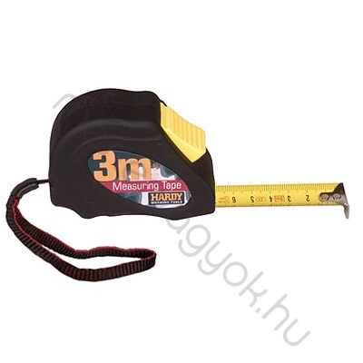 Mérőszalag 5m-es 25mm széles szalaggal, automata fékező, gumírozott ház, övcsipesz - 5 m-es