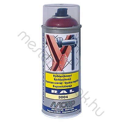 Motip RAL matt időjárás, benzin és olaj álló ipari festék aeroszol - Ral 9010 fehér / 0.4 liter