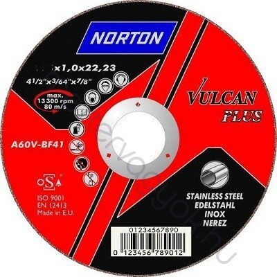Norton fém vágókorong 180x1,6mm acél és rozsdamentes acél darabolásához - 1 db