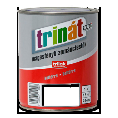 Trinát magasfényű zománcfesték - 201 Szürke / 1 liter