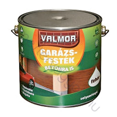 Valmor Garázsfesték kopás olaj és benzínálló, kültéri és beltéri felületekre - Fehér / 0.75 liter