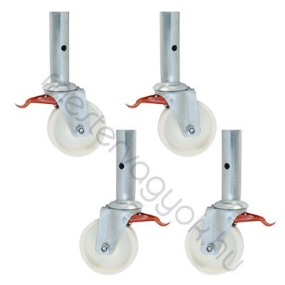 Zarges Kerékszett 125mm 4db/csomag fékezhető állványkerék - 1 csomag