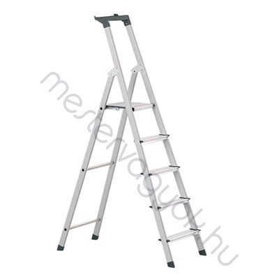 Zarges Scana S Z200 egyoldalon járható szegecselt eloxált szárú lépcsős állólétra - 1x 3 fokos